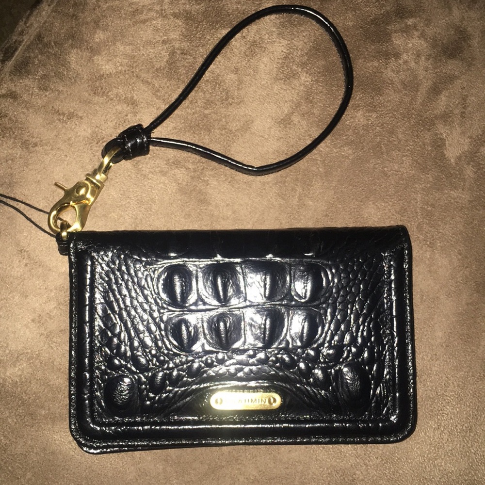 Brahmin wristlet wallet - black